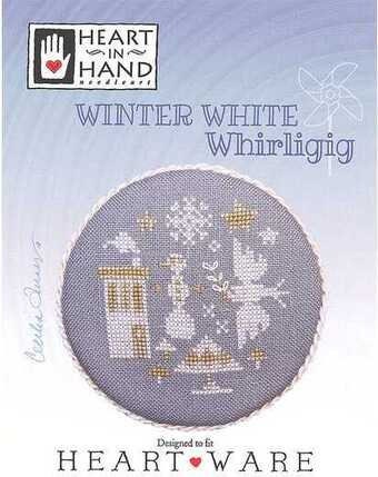 HEART IN HAND "Winter White Whirligig"  Counted Cross Stitch Pattern  Chart, Pattern Only