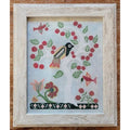KATHY BARRICK "Blue Bird in a Cherry Tree" Counted Cross Stitch Pattern, Chart, Pattern Only