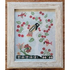 KATHY BARRICK "Blue Bird in a Cherry Tree" Counted Cross Stitch Pattern, Chart, Pattern Only