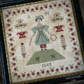 SCATTERED SEED SAMPLERS "Anna Morgan 1845" Counted Cross Stitch Pattern, Chart, Sampler, Pattern Only