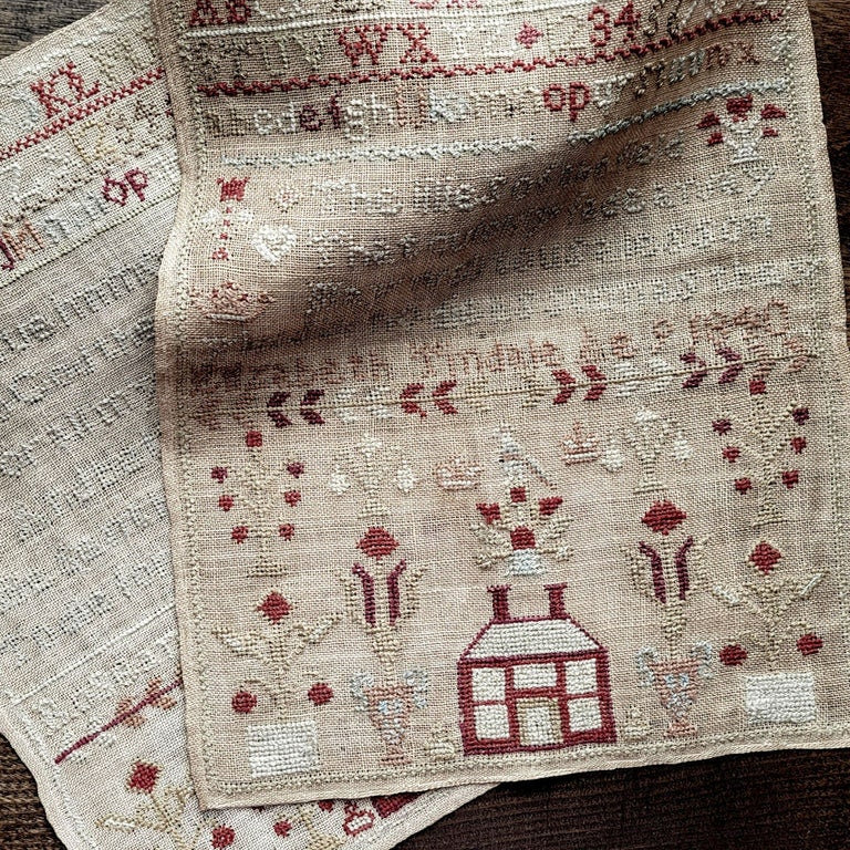 THE WISHING THORN "Tindale Sister Samplers 1840"  Counted Cross Stitch Pattern  Two Samplers, Beautiful!, Pattern Only