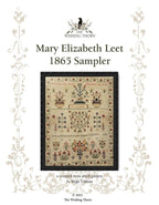 THE WISHING THORN "Mary Elizabeth Leet 1865 Sampler"  Counted Cross Stitch Pattern  Beautiful!, Pattern Only