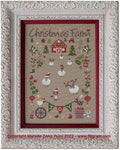 FILIGRAM "Christmas Farm"  Counted Cross Stitch Pattern + Dinky-Dyes Silk Pack (8 Colors) Included  Chart, Pattern & Threads Only