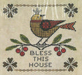 ARTFUL OFFERINGS "Bless This House" Counted Cross Stitch Pattern, Chart, Pattern Only