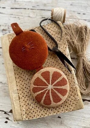 STACY NASH DESIGNS "Velvet Tangerine Needle Book" Counted Cross Stitch Pattern, Chart, Nashville Market 2023, Pattern Only