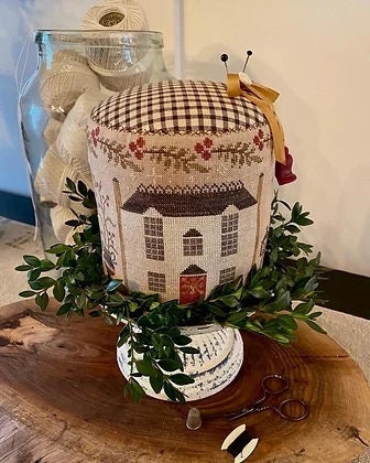 STACY NASH DESIGNS "Wonderful Life Pinkeep Drum" Counted Cross Stitch Pattern, Chart, Nashville Market 2023, Pattern Only