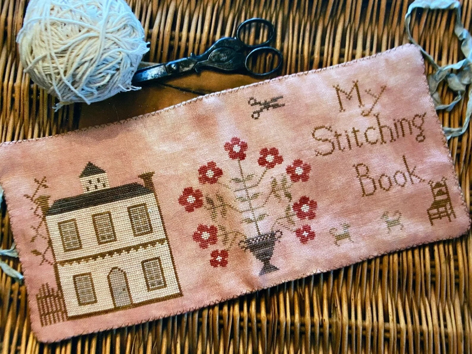 STACY NASH PRIMITIVES "My Stitching Book"  Counted Cross Stitch Pattern, Chart, Pattern Only