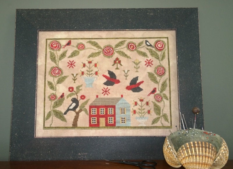 SAMPLERS NOT FORGOTTEN "Bird Song" Counted Cross Stitch Pattern, Chart, Sampler, Pattern Only