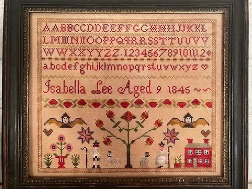 Running with Needles & Scissors "ISABELLA LEE 1845"  Counted Cross Stitch Pattern  Nashville Market 2023  Pattern Only
