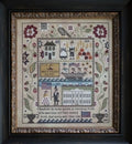 PLUM STREET SAMPLERS "Heritage Sampler"  Counted Cross Stitch Pattern  Americana, Pattern Only