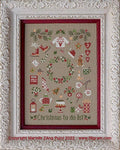 FILIGRAM "Christmas To Do List"  Counted Cross Stitch Pattern + Dinky-Dyes Silk Pack (8 Colors) Included  Chart, Pattern & Threads Only