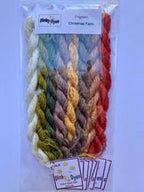 FILIGRAM "Christmas Farm"  Counted Cross Stitch Pattern + Dinky-Dyes Silk Pack (8 Colors) Included  Chart, Pattern & Threads Only