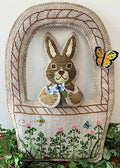 THE NEEDLE'S NOTION "Bunny in a Basket" Counted Cross Stitch Pattern, Easter Bunny, Chart, Pattern Only