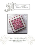 HEIRLOOM EMBROIDERIES "Fleur de Lys Pinkeep"  Counted Cross Stitch Pattern + Dinky-Dyes Silks Included  Chart, Pattern Only