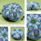 FABY REILLY DESIGNS "Peacock Biscornu"  Counted Cross Stitch Pattern  Chart, Pattern Only