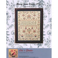 LILA'S STUDIO "Mary Jane Crofts 1845"  Counted Cross Stitch Pattern  Sampler, Alphabet, Nashville 2023 Market Release, Pattern Only