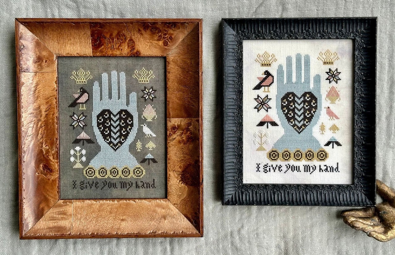 KATHY BARRICK "I Give You My Hand"  Counted Cross Stitch Pattern  Chart, Sampler, Nashville 2023 Market Release, Pattern Only