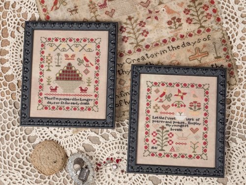 JEANNETTE DOUGLAS DESIGNS "Ann Perrin 1841~ Reproduction and Adaptations" Nashville Market 2023" Counted Cross Stitch, Sampler, Pattern Only