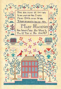 QUEENSTOWN SAMPLER DESIGNS "Mary Hackney 1819" Counted Cross Stitch Pattern, Chart, Reproduction Sampler, 2023 Nashville Market Pattern Only