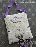 PINEBERRY LANE "A Token of Friendship"  Primitive Cross Stitch Pattern  Chart, Pattern Only