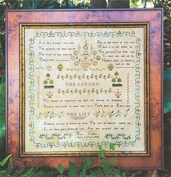 SAMPLERS NOT FORGOTTEN "Mary Griffin 1824" Counted Cross Stitch Pattern, Chart, Sampler, Pattern Only