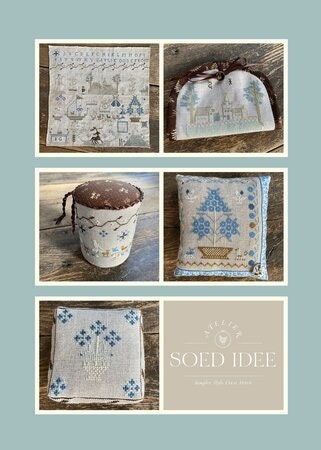 Atelier Soed Idee "Ivlie Godefroid" Counted Cross Stitch Pattern, Chart, 5 Patterns, Reproduction Sampler, Pattern Only