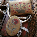 STACY NASH PRIMITIVES "Summer Pomegranate Needle Book & Pinkeep" counted cross stitch pattern, chart, Pattern Only