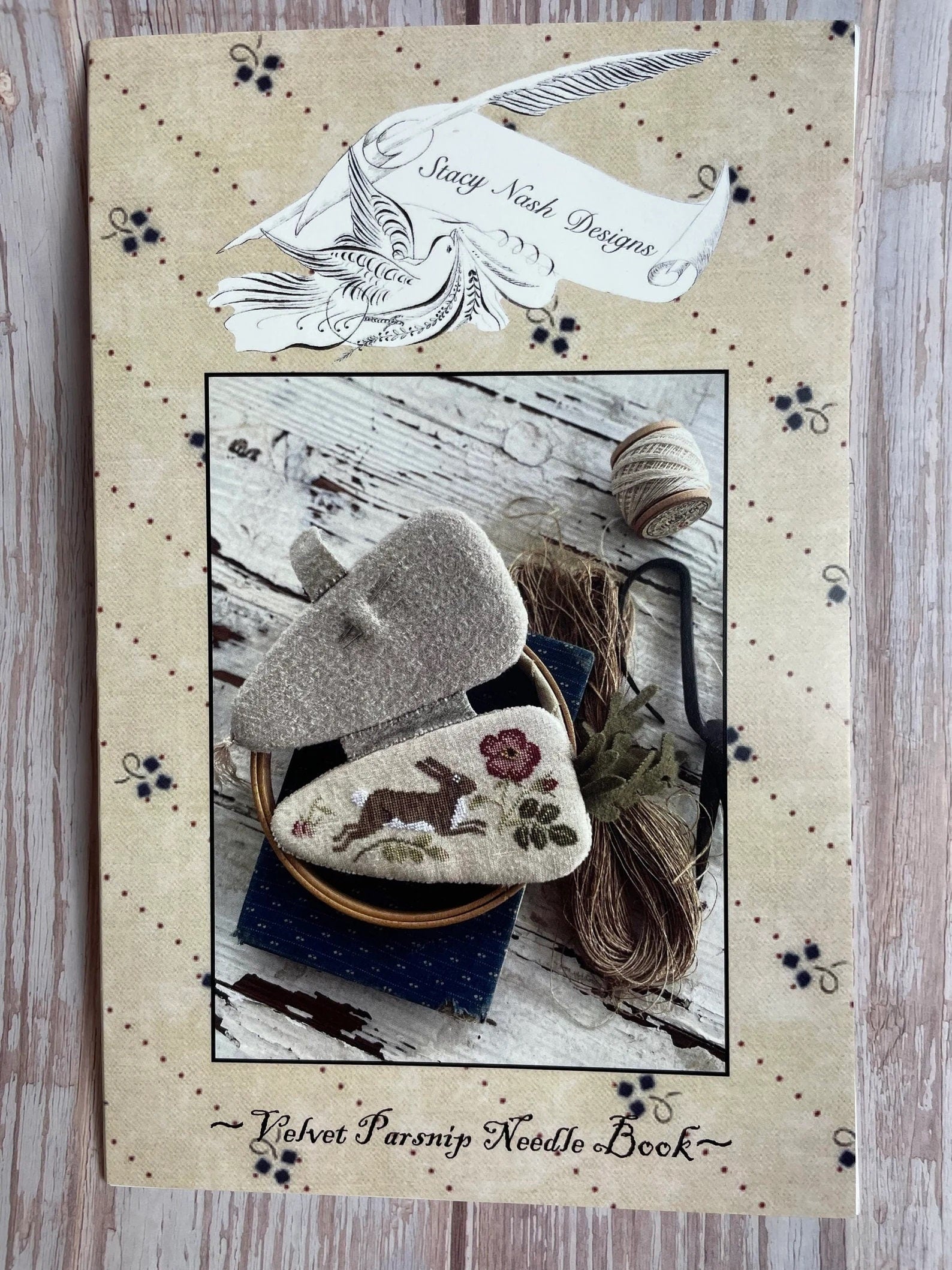 STACY NASH DESIGNS "Velvet Parsnip Needle Book" Counted Cross Stitch Pattern, Chart, Sampler, Nashville Market 2023, Pattern Only
