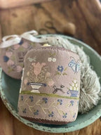 STACY NASH DESIGNS "Faded Garden Pinkeep Drum & Needle Keep" Counted Cross Stitch Pattern, Chart, Nashville Market 2023, Pattern Only