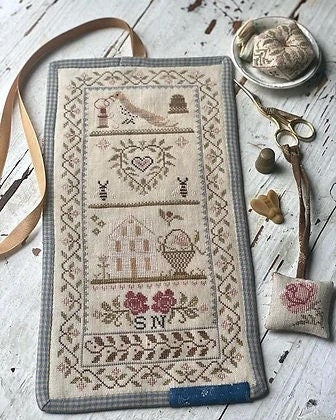 STACY NASH DESIGNS "Bees & Birds Sewing Roll, Biscornu and Fob" Counted Cross Stitch Pattern, Chart, Nashville Market 2023, Pattern Only
