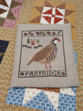 Cosford Rise Stitchery "Partridge and Blackberries"  PDF/Digital Counted Cross Stitch Pattern  Charts  Patterns Only