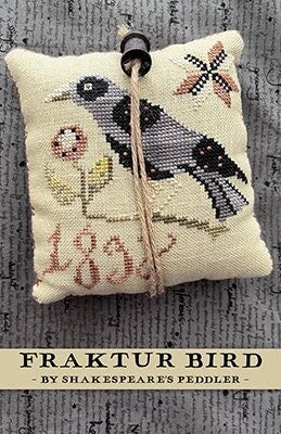 SHAKESPEARE'S PEDDLER "Fraktur Bird" Counted Cross Stitch Pattern, Chart, Pattern Only