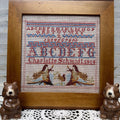 SAMBRIE STITCHES DESIGNS "Charlotte Schmidt 1914" Counted Cross Stitch Pattern, Reproduction Sampler, Chart, by Rebecca Murphy, Pattern Only