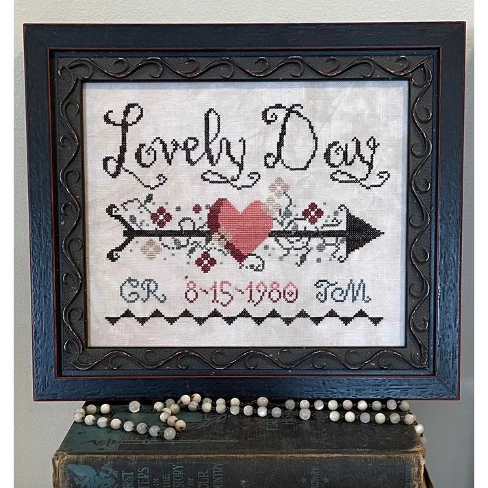 HANDS TO WORK "Lovely Day" Counted Cross Stitch Pattern, Chart, Sampler, Nashville 2023 Market Release, Pattern Only
