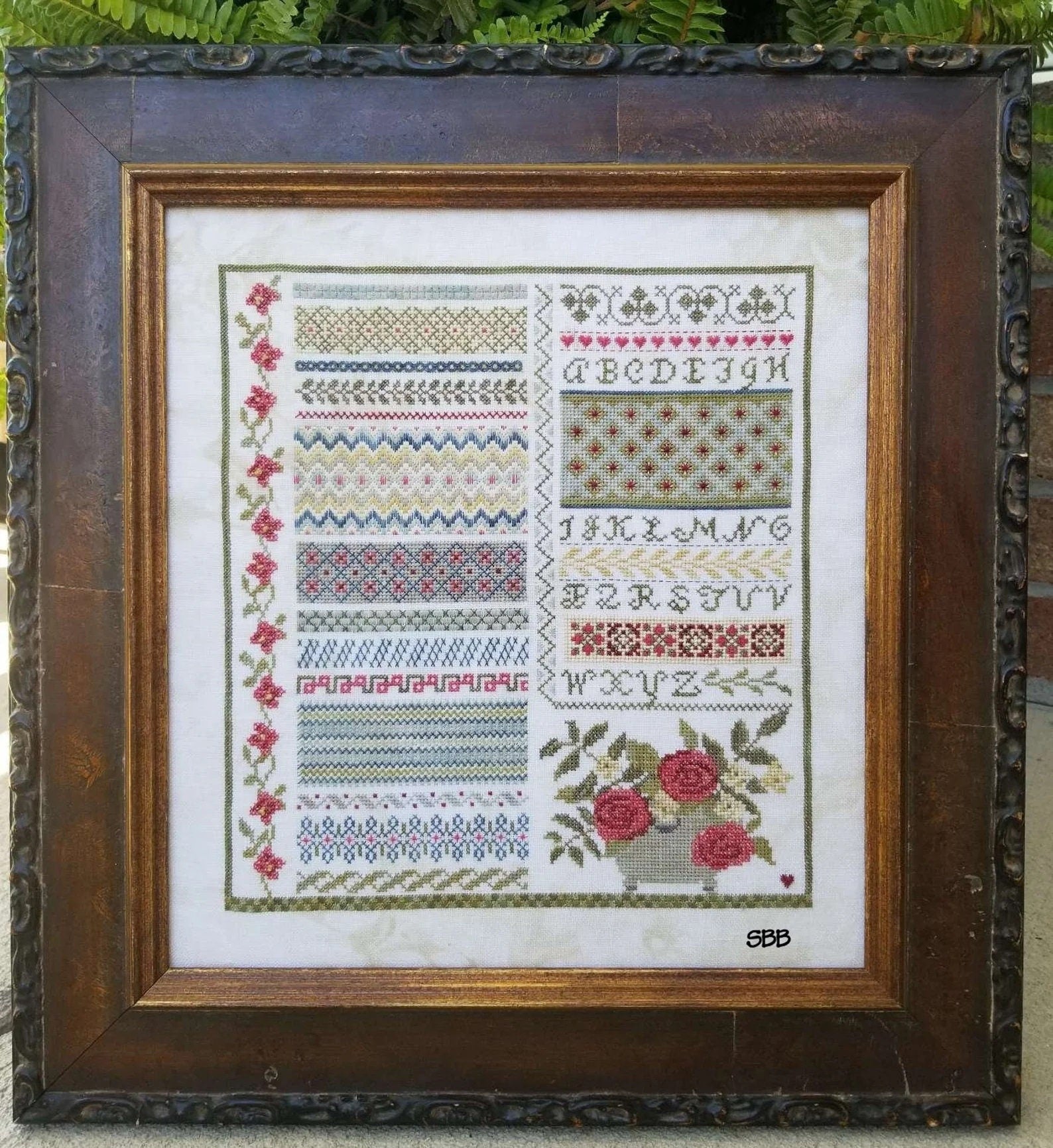 SAMPLERS NOT FORGOTTEN "Garden of Stitches" Counted Cross Stitch Pattern, Chart, Sampler, 2023 Nashville Market Release, Pattern Only