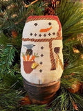HOMESPUN ELEGANCE "Sowing Carrots Snowman"  Counted Cross Stitch Pattern  Winter, Christmas, Pattern Only