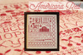 OCTOBER HOUSE "Americana Red" Counted Cross Stitch Pattern, Chart, Nashville Market Release 2023, Pattern Only