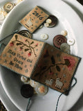 CHESSIE & ME "Virtue and Grace Needlebook" Counted Cross Stitch Pattern, Stitch Book, Scissor Fob, Chart, Pattern Only