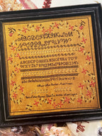 CROSS STITCH ANTIQUES "Mary Ann Borden circa 1836 ~ Fall River, Massachusetts" Counted Cross Stitch Pattern, Sampler, Chart, Pattern Only