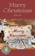 ANNIE BEEZ Folk Art "Merry Christmas" Counted Cross Stitch Pattern, Chart, Pattern Only