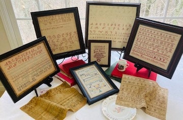 JBW DESIGNS "American Marking Samplers" Counted Cross Stitch Pattern, Sampler, Six Charts, Nashville Market 2023, Pattern Only