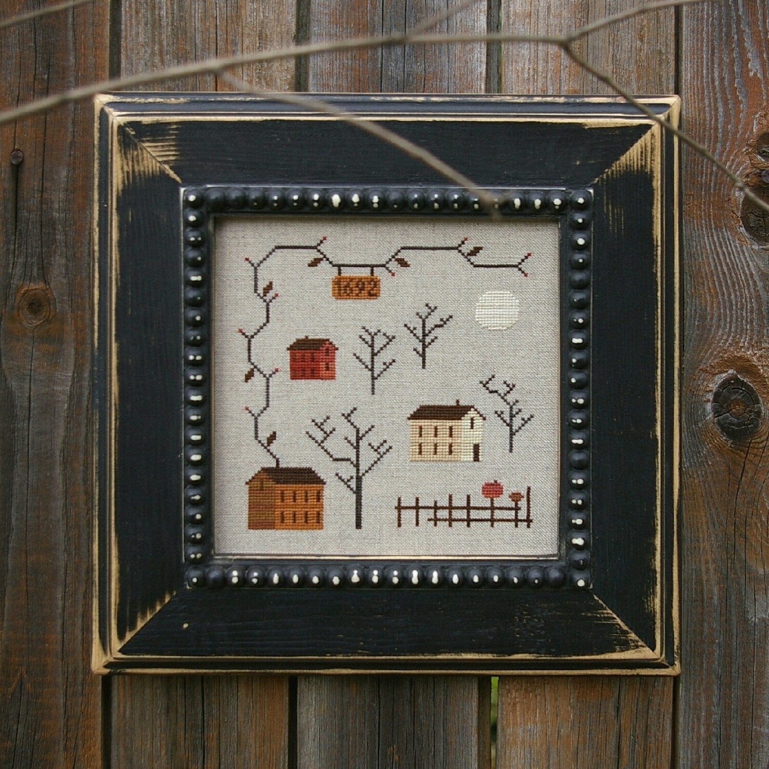 PDF INSTANT DOWNLOAD  Blue Bird Needleworks  "Salem"  Counted Cross Stitch Pattern  Pattern Only