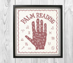 PDF INSTANT DOWNLOAD  Quiltify Design  "Palmistry"  Counted Cross Stitch Pattern  Pattern Only