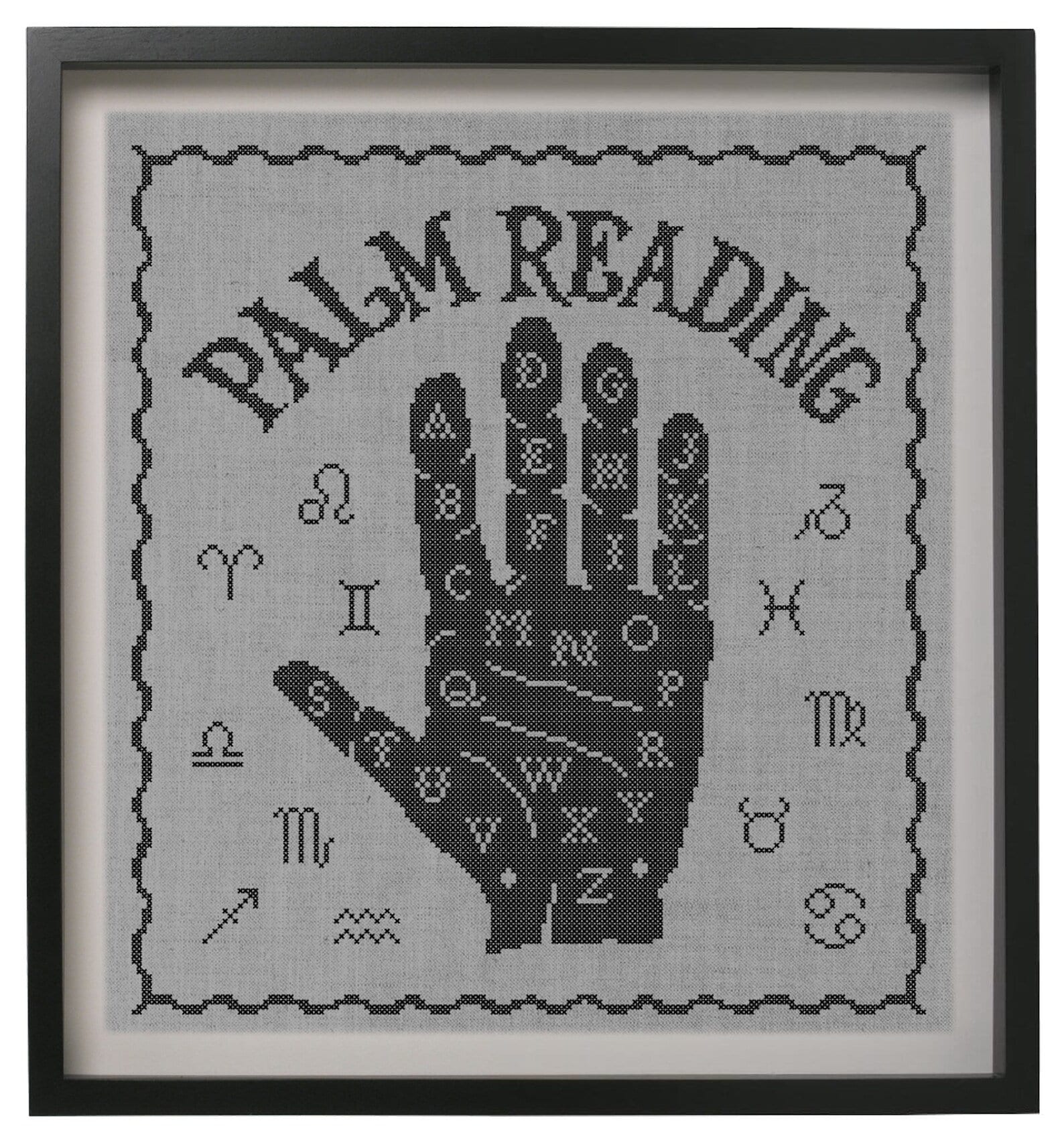 PDF INSTANT DOWNLOAD  Quiltify Design  "Palmistry"  Counted Cross Stitch Pattern  Pattern Only