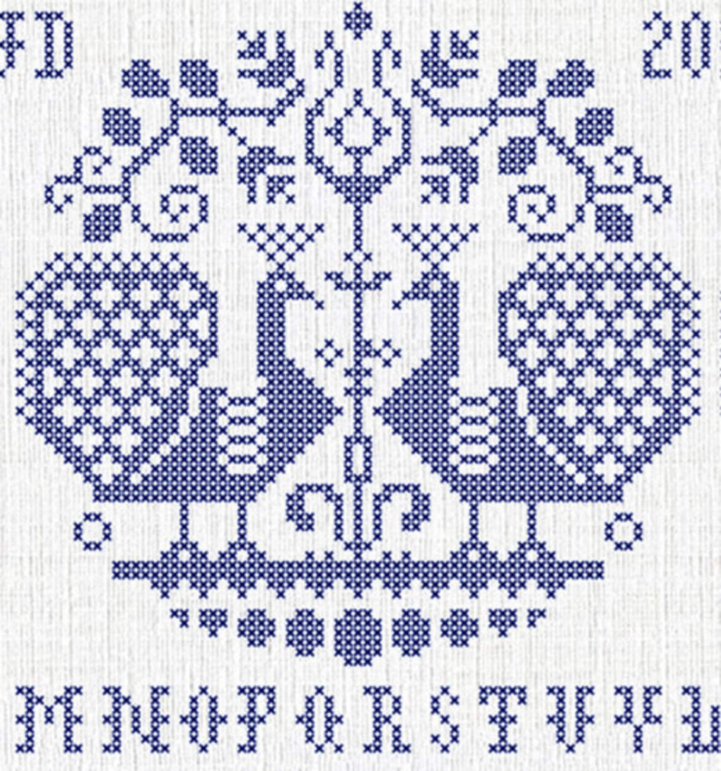 PDF INSTANT DOWNLOAD  Quiltify Design  "Pava Peacocks"  Counted Cross Stitch Pattern  Pattern Only