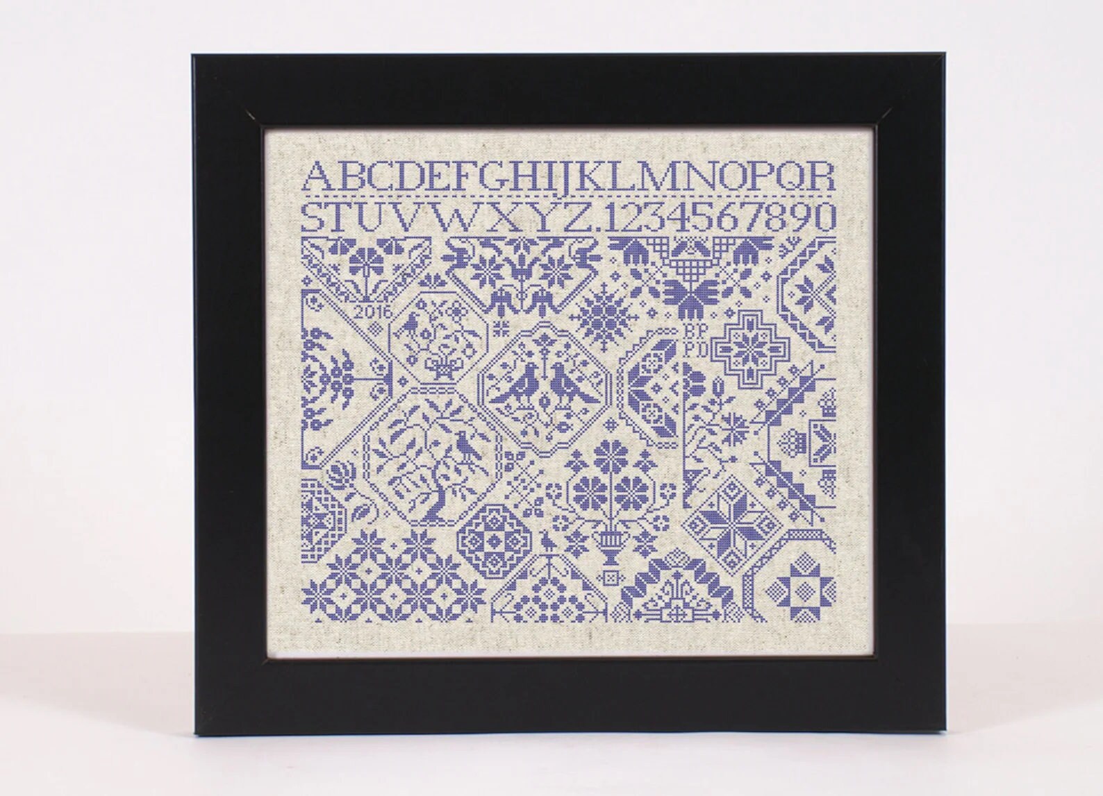 PDF INSTANT Download  Quiltify Design  "Quaker ABC 123 Sampler"  Counted Cross Stitch Pattern  Pattern Only