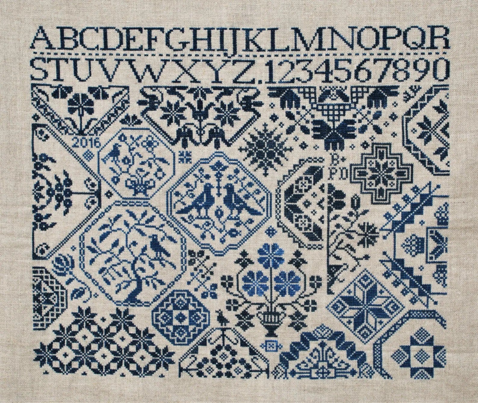 PDF INSTANT Download  Quiltify Design  "Quaker ABC 123 Sampler"  Counted Cross Stitch Pattern  Pattern Only