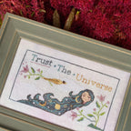 THE SNOWFLOWER DIARIES "Trust The Universe" Counted Cross Stitch Pattern, By Maja Matyas Szilagyi from Budapest Hungary, Pattern Only