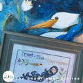 THE SNOWFLOWER DIARIES "Trust The Universe" Counted Cross Stitch Pattern, By Maja Matyas Szilagyi from Budapest Hungary, Pattern Only