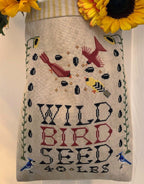 CARRIAGE HOUSE SAMPLINGS "Wild Bird Seed Sack" Counted Cross Stitch Pattern, Feed Sack, Pattern Only